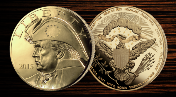 Gold Coin Patriot Trump