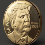 Trump 2024 Gold Gilded MAGA Coin