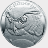 Benjamin Franklin Great Horned Owl Silver Coin